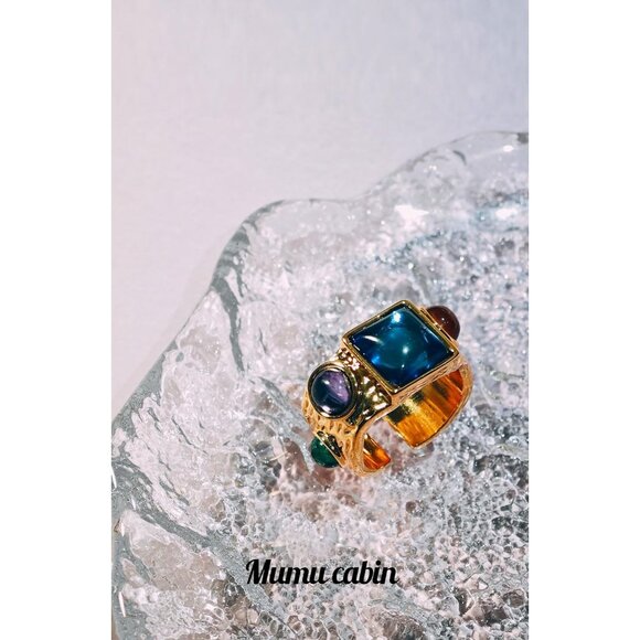 Women Dainty Statement Soar Ring Big Freshwater Pearl Hypoallergenic Look Luxury - Picture 4 of 5